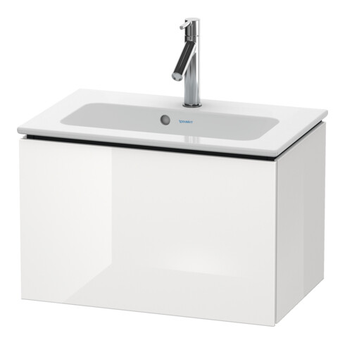 Duravit Meuble sous lavabo Compact L-Cube 62x39,1 cm, gris mat, 1 tiroir, suspendu