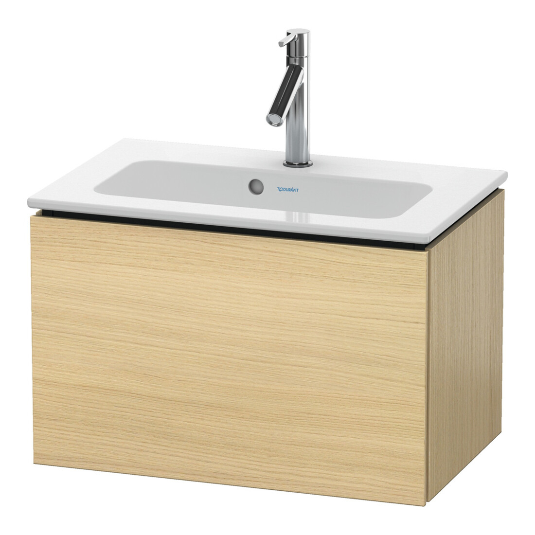 Duravit Meuble sous-lavabo Compact L-Cube 62x39,1 cm, méd. chêne, 1 tiroir, suspendu