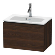 Duravit Meuble sous lavabo Compact L-Cube 62x39,1 cm, noyer, 1 tiroir, suspendu
