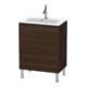 Duravit Meuble sous lavabo Compact L-Cube 62x39,1 cm, noyer, 2 tiroirs, debout-1