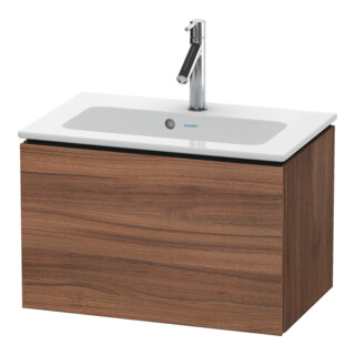 Duravit Meuble sous-lavabo Compact L-Cube 62x39,1 cm, noyer naturel, 1 tiroir, suspendu