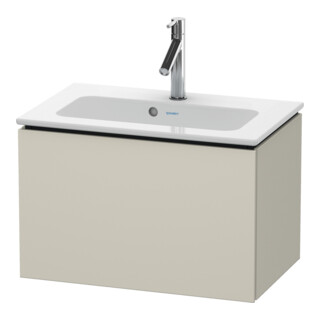 Duravit Meuble sous lavabo Compact L-Cube 62x39,1 cm, taupe, 1 tiroir, suspendu