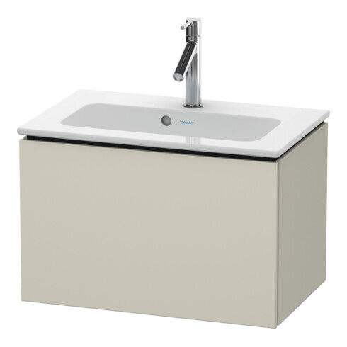 Duravit Meuble sous-lavabo Compact L-Cube 62x39,1 cm, taupe mat, 1 tiroir, suspendu