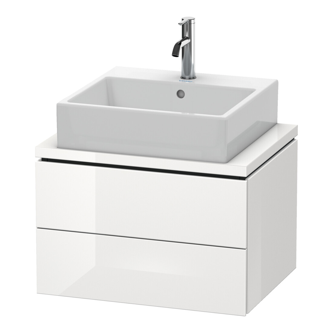 Duravit Meuble sous-lavabo Compact L-Cube 62x47,7 cm, base, 2 tiroirs