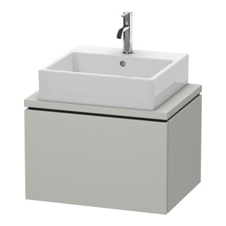 Duravit Meuble sous-lavabo Compact L-Cube 62x47,7 cm, béton gris, 1 tiroir, pour console