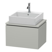Duravit Meuble sous-lavabo Compact L-Cube 62x47,7 cm, béton gris, 1 tiroir, pour console