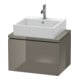 Duravit Meuble sous-lavabo Compact L-Cube 62x47,7 cm, blanc brillant, 1 tiroir-1