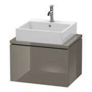 Duravit Meuble sous-lavabo Compact L-Cube 62x47,7 cm, blanc brillant, 1 tiroir
