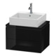 Duravit Meuble sous lavabo Compact L-Cube 62x47,7 cm, blanc brillant, avec console, 2 tiroirs-1