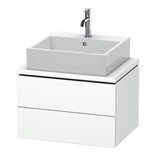 Duravit Meuble sous-lavabo Compact L-Cube 62x47,7 cm, blanc mat, 2 tiroirs