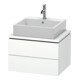 Duravit Meuble sous-lavabo Compact L-Cube 62x47,7 cm, blanc mat, 2 tiroirs-1