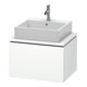 Duravit Meuble sous-lavabo Compact L-Cube 62x47,7 cm, blanc mat, avec console, 1 tiroir-1