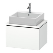 Duravit Meuble sous-lavabo Compact L-Cube 62x47,7 cm, blanc mat, avec console, 1 tiroir