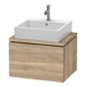 Duravit Meuble sous-lavabo Compact L-Cube 62x47,7 cm, blanc œuf, pour console, 1 tiroir-1