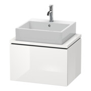 Duravit Meuble sous-lavabo Compact L-Cube 62x47,7 cm, graph ma, avec console, 1 tiroir-4