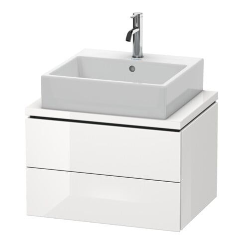 Duravit Meuble sous lavabo Compact L-Cube 62x47,7 cm, graph ma, f Kons, 2 tiroirs