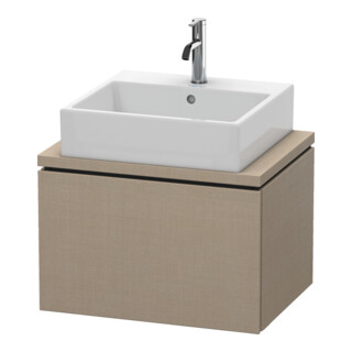 Duravit Meuble sous lavabo Compact L-Cube 62x47,7 cm, lin, pour console, 1 tiroir