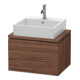 Duravit Meuble sous-lavabo Compact L-Cube 62x47,7 cm, noyer foncé, pour console, 1 tiroir-1