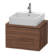 Duravit Meuble sous-lavabo Compact L-Cube 62x47,7 cm, noyer foncé, pour console, 2 tiroirs-1