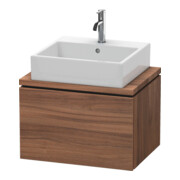 Duravit Meuble sous lavabo Compact L-Cube 62x47,7 cm, noyer naturel, 1 tiroir