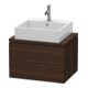 Duravit Meuble sous lavabo Compact L-Cube 62x47,7 cm, noyer, pour console, 2 tiroirs-1