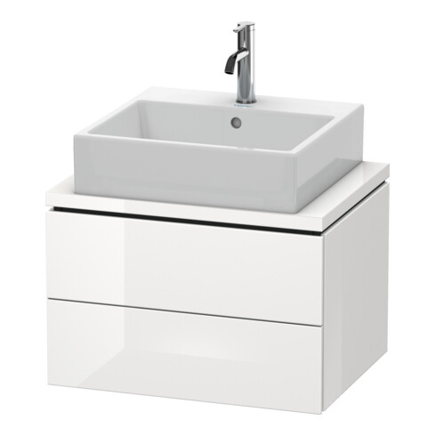 Duravit Meuble sous lavabo Compact L-Cube 62x47,7 cm, noyer, pour console, 2 tiroirs