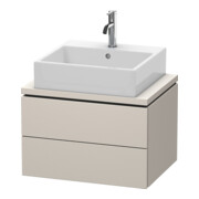 Duravit Meuble sous-lavabo Compact L-Cube 62x47,7 cm, Tau mat, f Kons, 2 tiroirs