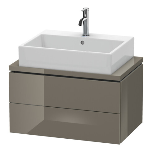 Duravit Meuble sous lavabo Compact L-Cube 72x47,7 cm, blanc brillant, 2 tiroirs