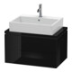 Duravit Meuble sous-lavabo Compact L-Cube 72x47,7 cm, blanc brillant, avec console, 2 tiroirs-1