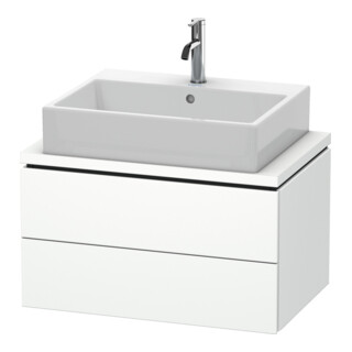 Duravit Meuble sous-lavabo Compact L-Cube 72x47,7 cm, blanc mat, 2 tiroirs
