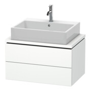 Duravit Meuble sous lavabo Compact L-Cube 72x47,7 cm, blanc mat, 2 tiroirs