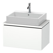 Duravit Meuble sous lavabo Compact L-Cube 72x47,7 cm, blanc mat, avec console, 1 tiroir