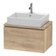 Duravit Meuble sous-lavabo Compact L-Cube 72x47,7 cm, blanc œuf, 1 tiroir, pour console-1