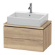 Duravit Meuble sous-lavabo Compact L-Cube 72x47,7 cm, blanc œuf, 2 tiroirs-1