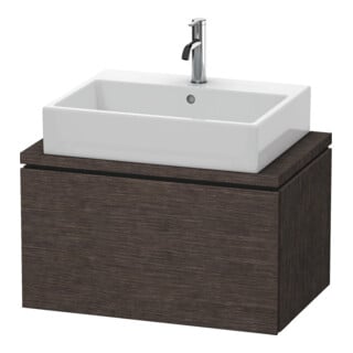 Duravit Meuble sous-lavabo Compact L-Cube 72x47,7 cm, chêne foncé, 1 tiroir