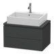 Duravit Meuble sous-lavabo Compact L-Cube 72x47,7 cm, graphite mat, 2 tiroirs-1