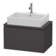 Duravit Meuble sous-lavabo Compact L-Cube 72x47,7 cm, graphite mat, f Kons, 1 tiroir-1