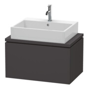 Duravit Meuble sous-lavabo Compact L-Cube 72x47,7 cm, graphite mat, f Kons, 1 tiroir