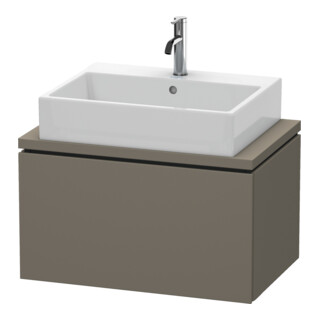 Duravit Meuble sous-lavabo Compact L-Cube 72x47,7 cm, gris mat, 1 tiroir