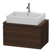 Duravit Meuble sous lavabo Compact L-Cube 72x47,7 cm, noyer, 1 tiroir, pour console