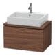 Duravit Meuble sous lavabo Compact L-Cube 72x47,7 cm, noyer foncé, pour console, 1 tiroir-1