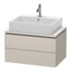 Duravit Meuble sous-lavabo Compact L-Cube 72x47,7 cm, Tau mat, f Kons, 2 tiroirs-1