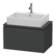 Duravit Meuble sous-lavabo Compact L-Cube 72x47,7cm, graph ma, avec console, 1 tiroir