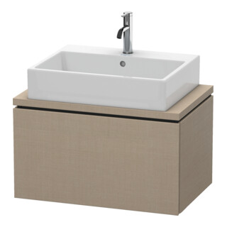 Duravit Meuble sous-lavabo Compact L-Cube 72x47,7cm, lin, pour console, 1 tiroir