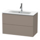 Duravit Meuble sous lavabo Compact L-Cube 82x39,1 cm, bas, 2 tiroirs, suspendu-1