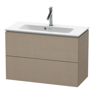 Duravit Meuble sous lavabo Compact L-Cube 82x39,1 cm, beige, 2 tiroirs, suspendu