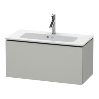 Duravit Meuble sous-lavabo Compact L-Cube 82x39,1 cm, béton gris, 1 tiroir, suspendu