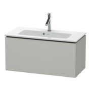 Duravit Meuble sous-lavabo Compact L-Cube 82x39,1 cm, béton gris, 1 tiroir, suspendu