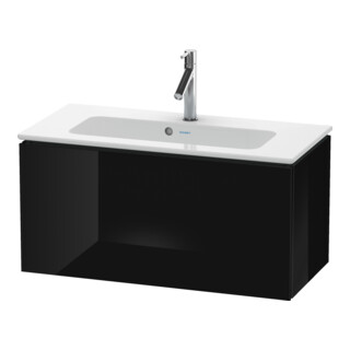 Duravit Meuble sous-lavabo Compact L-Cube 82x39,1 cm, blanc brillant, 1 tiroir, suspendu