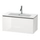 Duravit Meuble sous-lavabo Compact L-Cube 82x39,1 cm, blanc brillant, 1 tiroir, suspendu-1